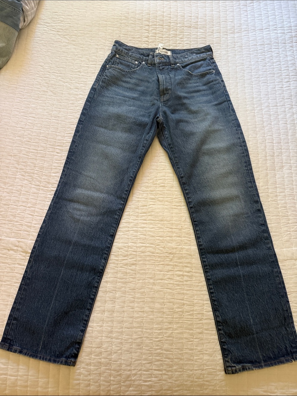 Madewell Women's Straight-Leg Jeans in Dark Blue Wash